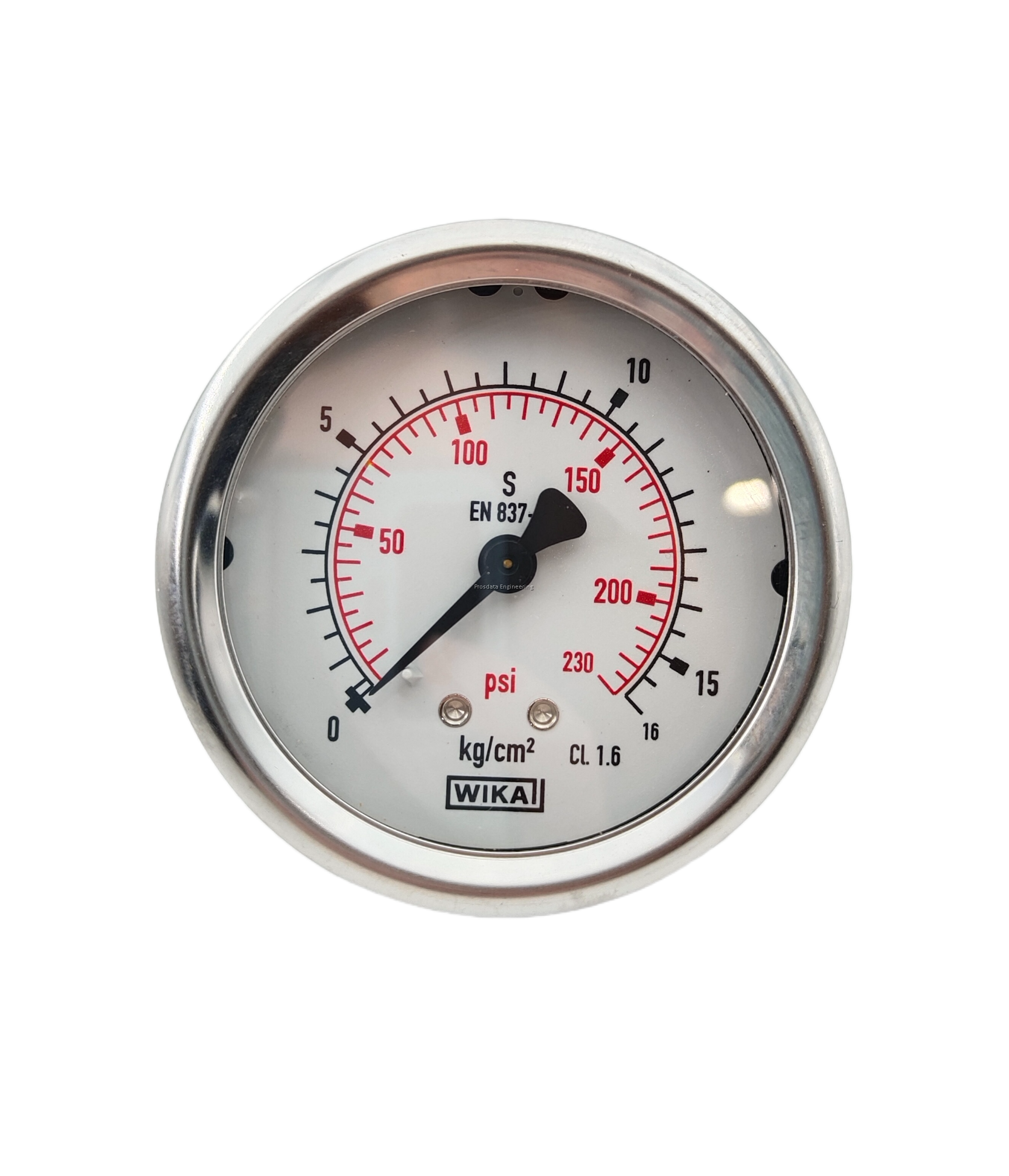 WIKA Semi Stainless Steel Pressure Gauges 212.53.63 With/Without